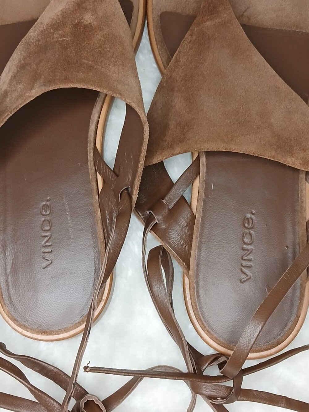 Vince Eastwood Suede Wrap Sandals Size EU 38/US 8 - Picture 7 of 12